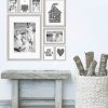 Home Sweet Home | Wandcollage Poster | Personalisiert | Schwarz Weiss | Printcandy