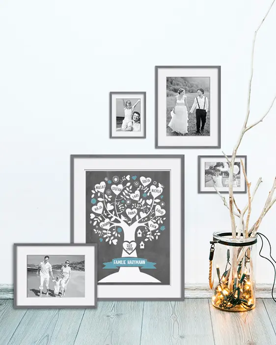 Familienstammbaum Poster | Personalisiertes Familien Poster‬ zur Hochzeit | Printcandy