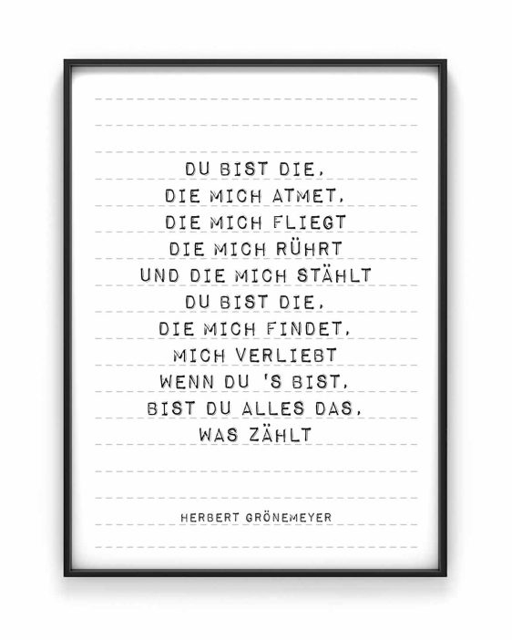 Lieblingslied Poster zum Love | Personalisiert | Schwarz Weiss | Printcandy