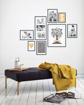 Wandcollage kombiniert mit Fotos und personalisierte Poster | Printcandy