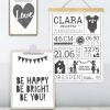Poster-Wimpelkette-mit-eigenem-Text-Prints-und-Poster-online-selbst-gestalten-bei-Printcandy Poster Wimpelkette mit eigenem Text - Wandcollage - Personalisiertes Schwarz Weiß Kinderzimmer Poster online selbst gestalten bei Printcandy