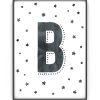 Buchstaben Art Print mit eigenem Letter - Personalisierter Poster selber gestalten bei Printcandy