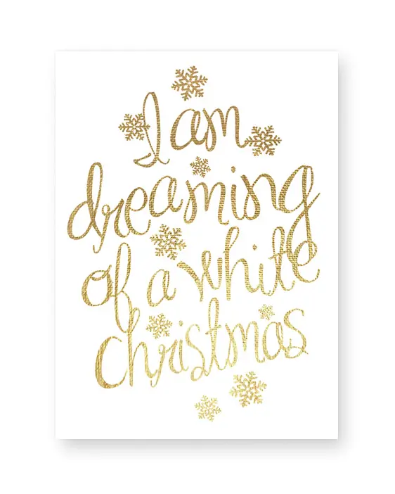 Text Poster Christmas - gold - Printcandy