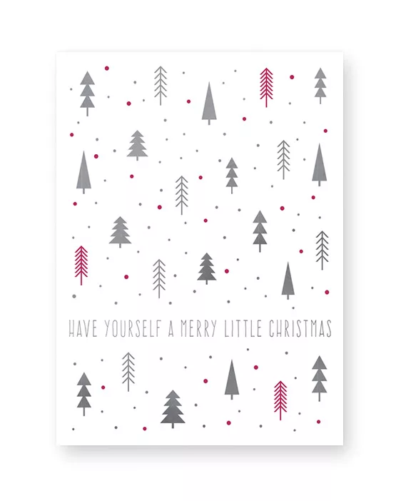 Poster Weihnachten - mit meinem Text- Winterwald Design - Printcandy