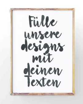 Personalisiertes Text Poster selbst gestalten | Printcandy