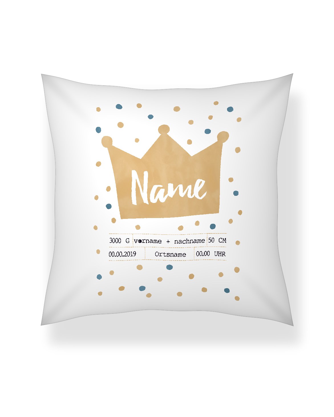 Geburtskissen – Prinzessin Geburtskissen – Prinzessin - Printcandy