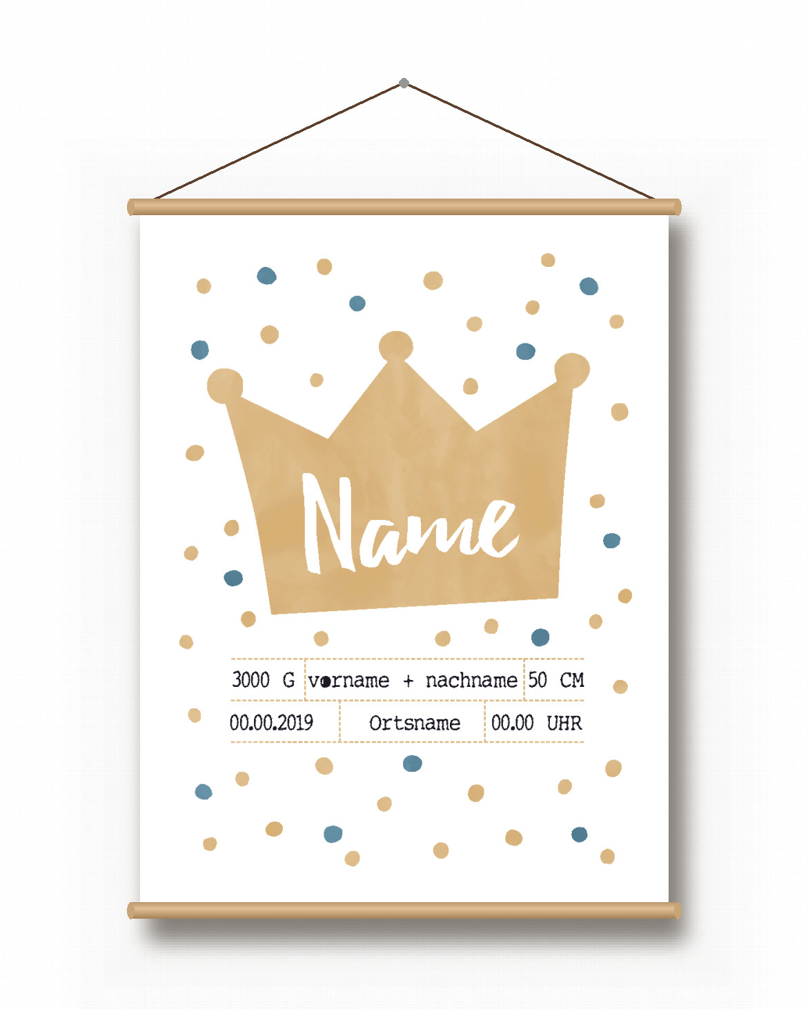 Textilposter – Baby – Prinzessin Textilposter – Baby – Prinzessin - Printcandy