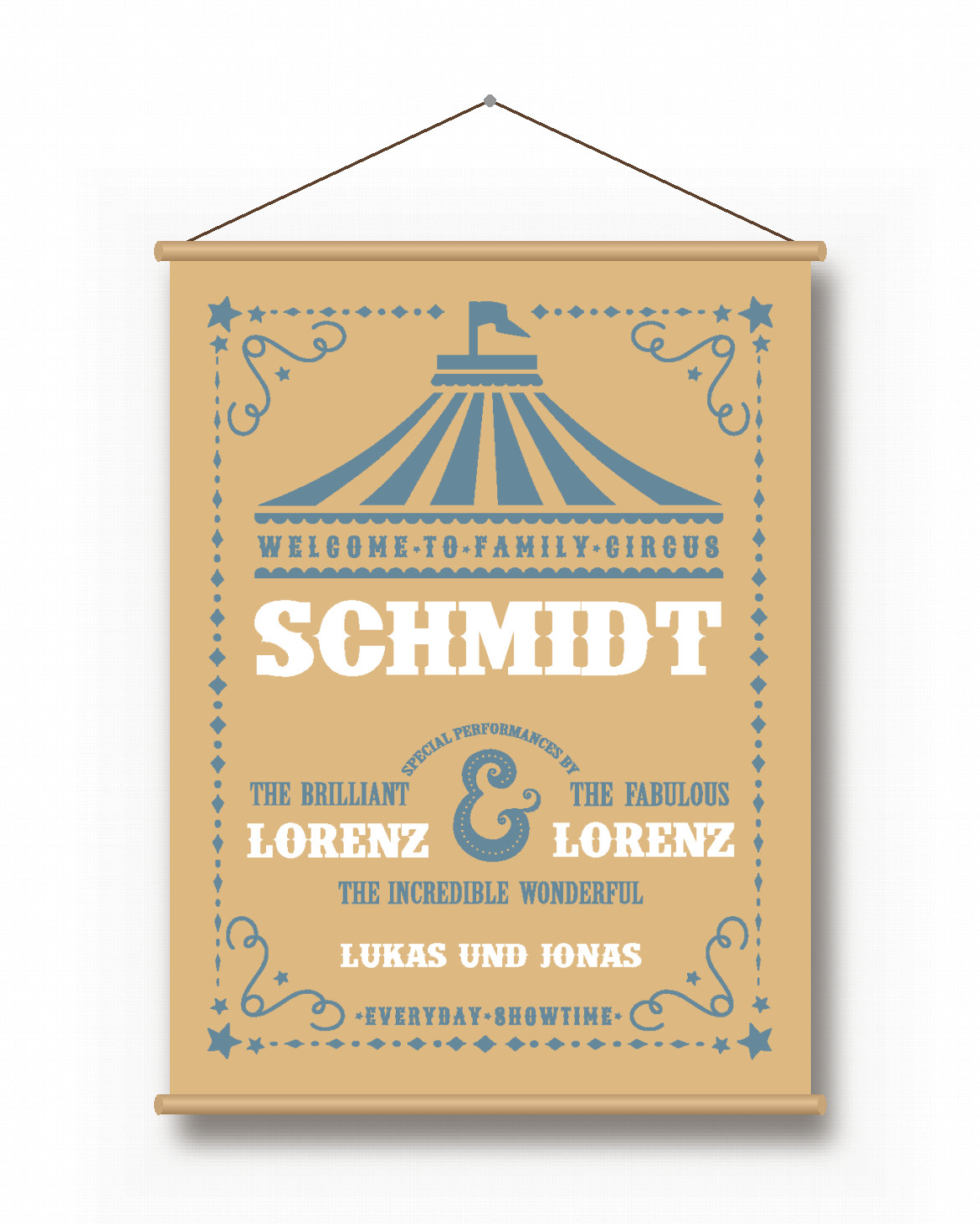 Textilposter – Familienzirkus Textilposter – Familienzirkus - Printcandy
