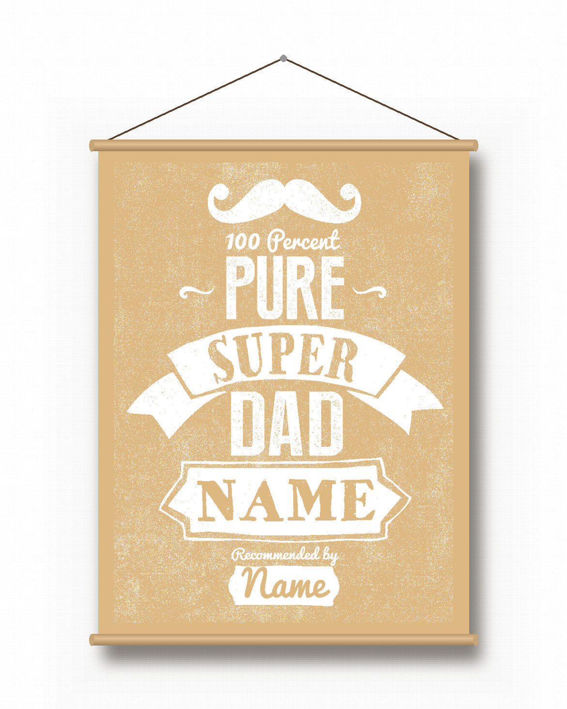 Textilposter – Super Dad Textilposter – Super Dad - Printcandy