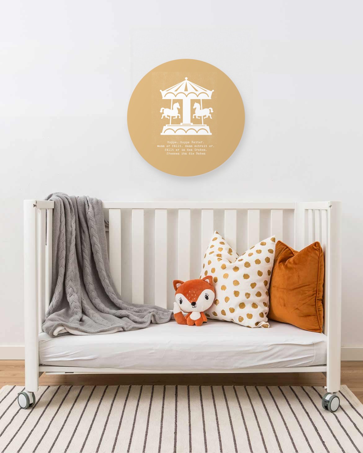 Wandkreis Kinderzimmer – Karussell Wandkreis Kinderzimmer – Karussell - Printcandy